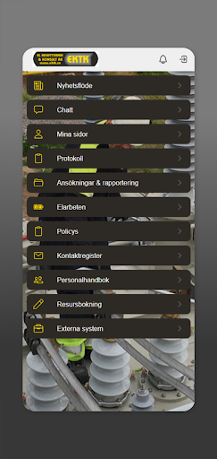 Android application El Kraftteknik & Konsult screenshort