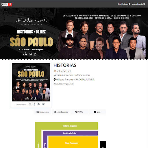 Android application Guichê Live screenshort