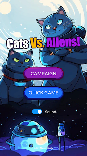 Android application Cats vs Aliens 2048 screenshort