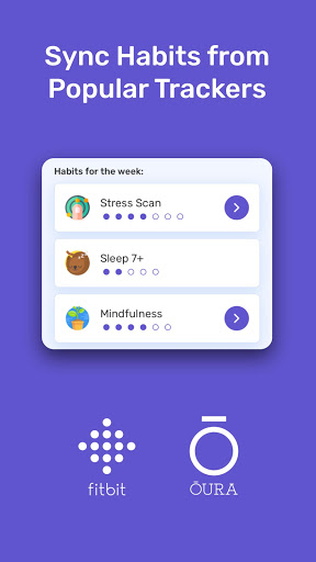 Screenshot of Healthzilla: Stress & Habits