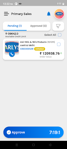 Arlys Sales App Screen 2