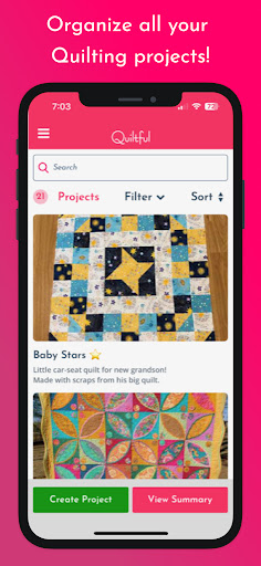 Android application Quiltful screenshort