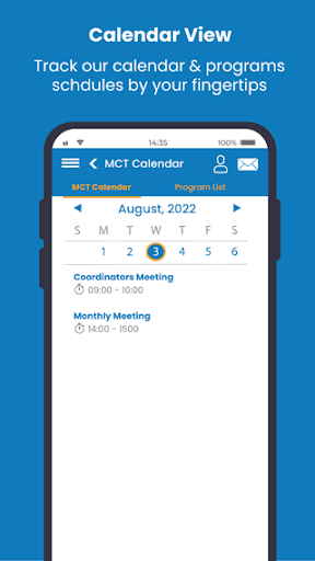 MyMCT Screen 2