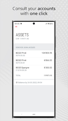 BCGE Mobile Netbanking Screen 3