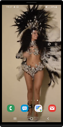 Samba Girl Live Wallpaper Screen 2