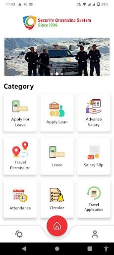 SOS Pakistan Employee App Screen 2