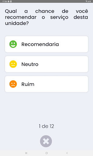 Pesquisa de Satisfação Screen 2