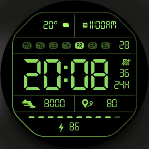DADAM41 Digital Watch Face Windowsでダウンロード
