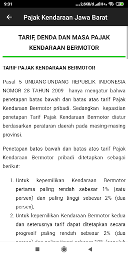 Cek Pajak Kendaraan Plat Jabar Screen 3