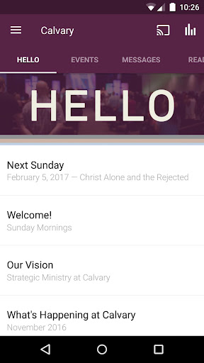 Android application Calvary Manteca screenshort