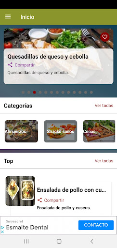 Recetas fáciles y saludables. Screen 3