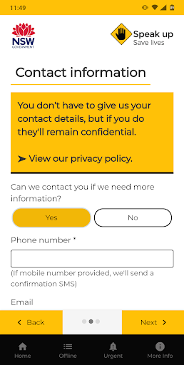 Speak Up Save Lives Screen 3