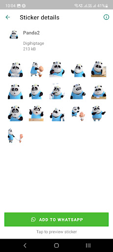 Panda WASticker Screen 2