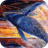 Whale in flight LWP icon