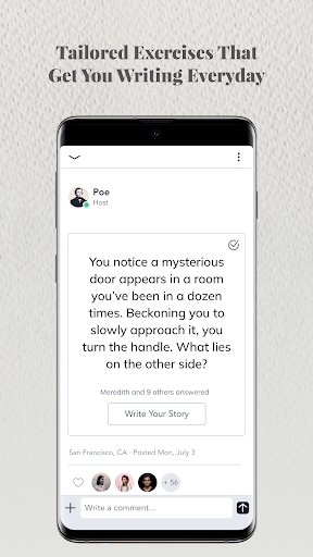 Screenshot of Writing Room