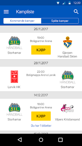 Storhamar Håndball Screen 2