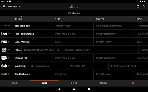 Screenshot of FiberFirst TV