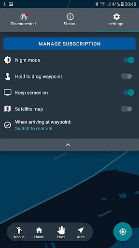 BaitBoat Autopilot Screen 2