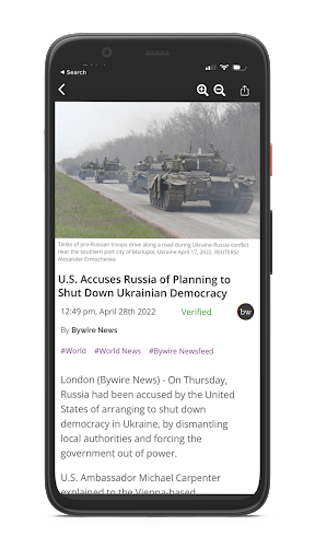 Bywire News Screen 3