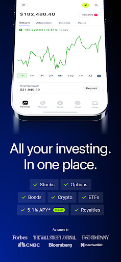 Android application Public – Stocks and Options screenshort