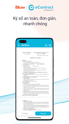Bkav eContract Screen 3
