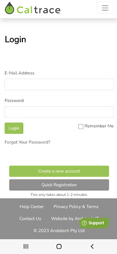 Android application Caltrace screenshort