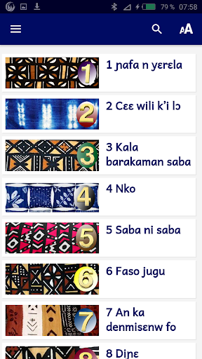 Android application Cesirijala screenshort