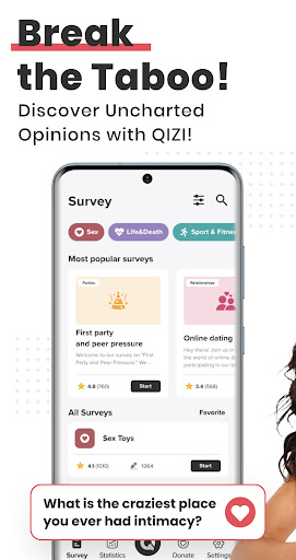 Android application Qizi screenshort
