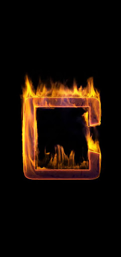 Fire Letter C Live Wallpaper Screen 3