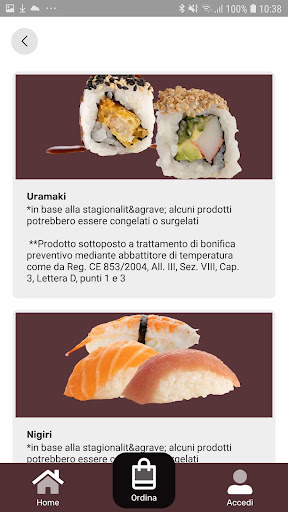 Me&Lo Sushi Screen 2