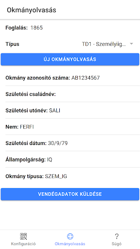 RoomSoft Okmányolvasó Screen 2