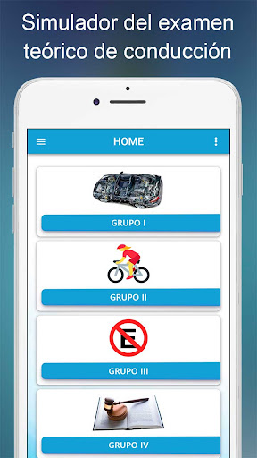 Android application Simulador examen teórico 2024 screenshort