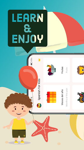 Screenshot of Learn Spanish for beginners