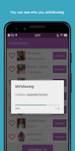 Captura 5 Unfollowers  &  Followers android