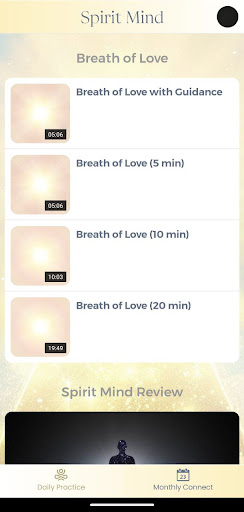 Android application Spirit Mind: Meditation screenshort