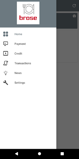 Android application Brose Canteen screenshort