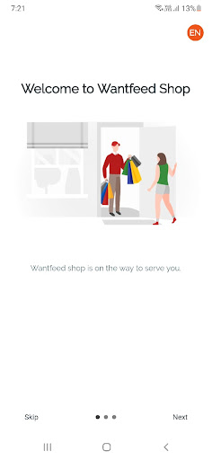 Android application Wantfeed Verified Shop screenshort