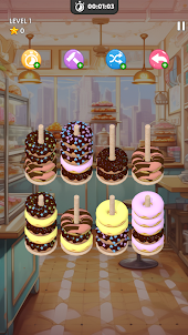 Donut Sort Match 3D Game