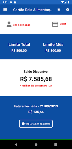 Cartão Reis Alimentação Screen 3