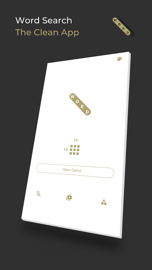 Android application Word Search - The Clean App screenshot