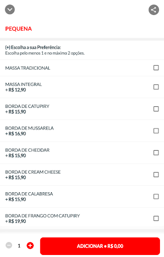 Olliveta Pizza Delivery Screen 2
