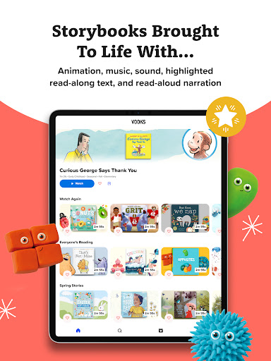 Screenshot of Vooks: Read-alouds for kids