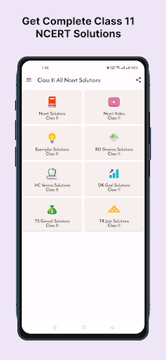 Android application Class 11 NCERT Solutions screenshort
