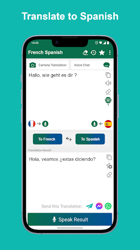 French Spanish Translator Screen 3