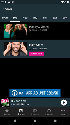 HITS 106.3 Screen 3