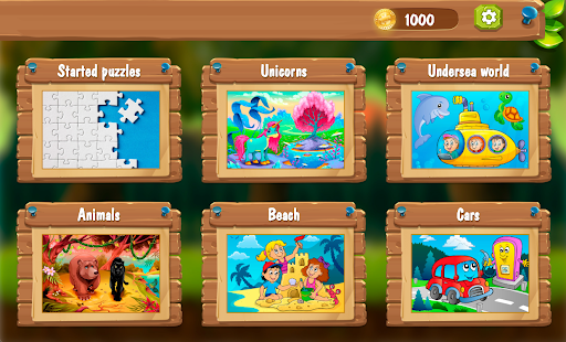 Android application Kids puzzles screenshort