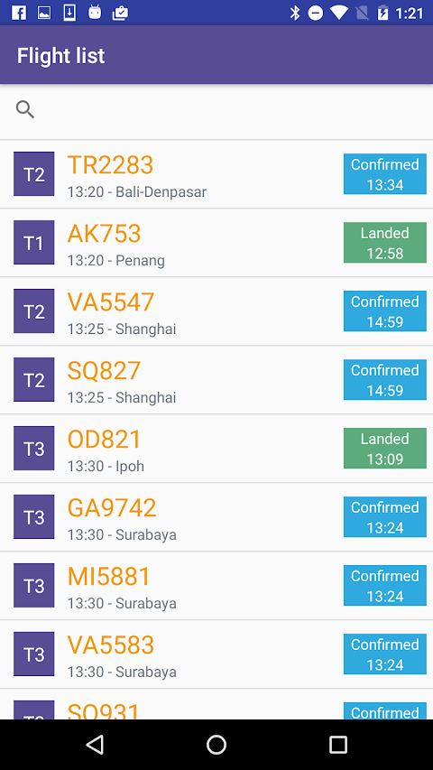 Changi Airport Flight Statusのおすすめ画像2