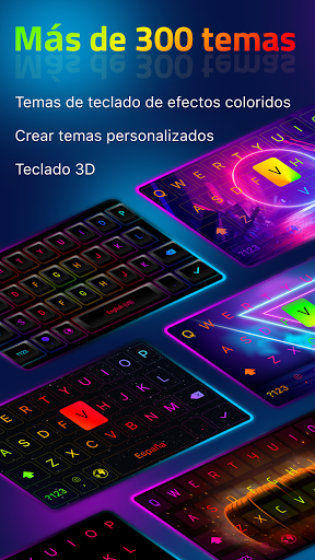 Teclado LED RGB Fuente, Emoji