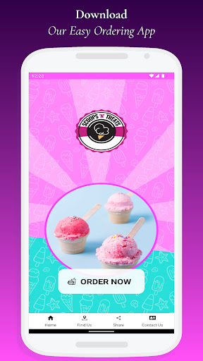 Android application Scoops N Treats screenshort