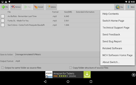 Screenshot 3 Switch Audio Converter android